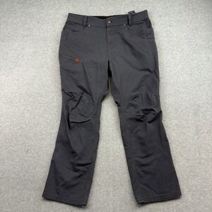 BRUNT Torra Work Pants Mens 36x30 Stretch Durable Canvas Gray Workwear Utility